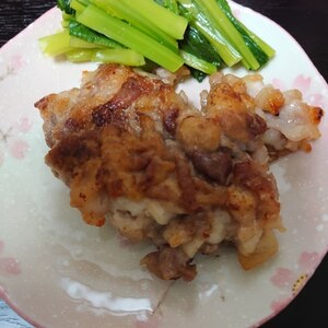 豚こま肉deポークステーキ